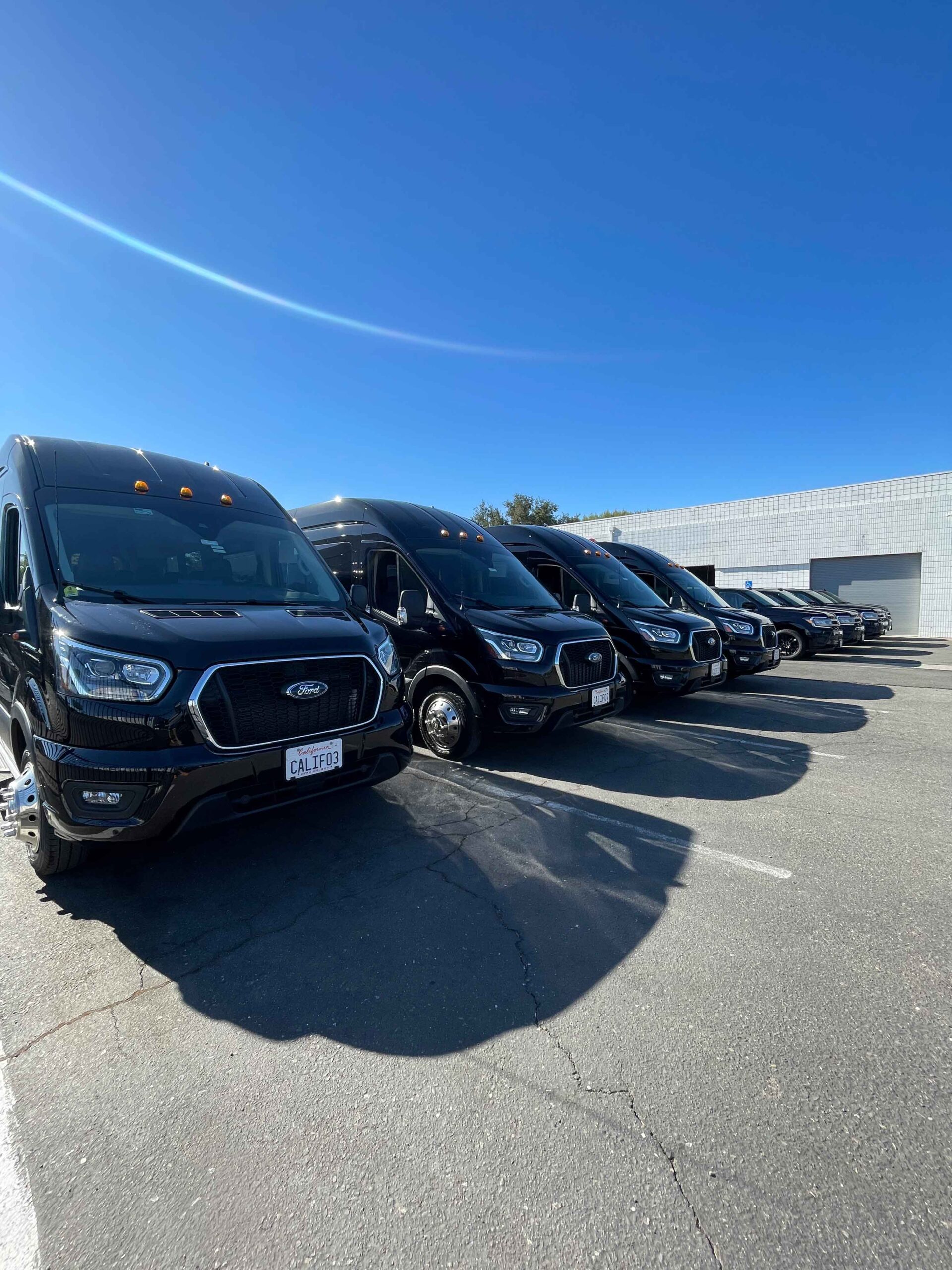 Shuttle-Van-Exterior Woodland Limo Services