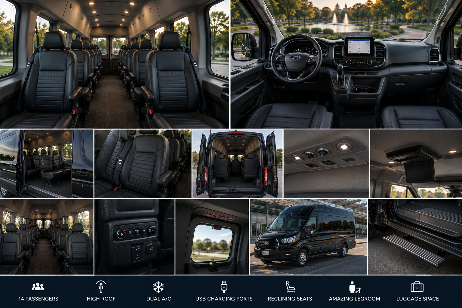 interior shuttle van